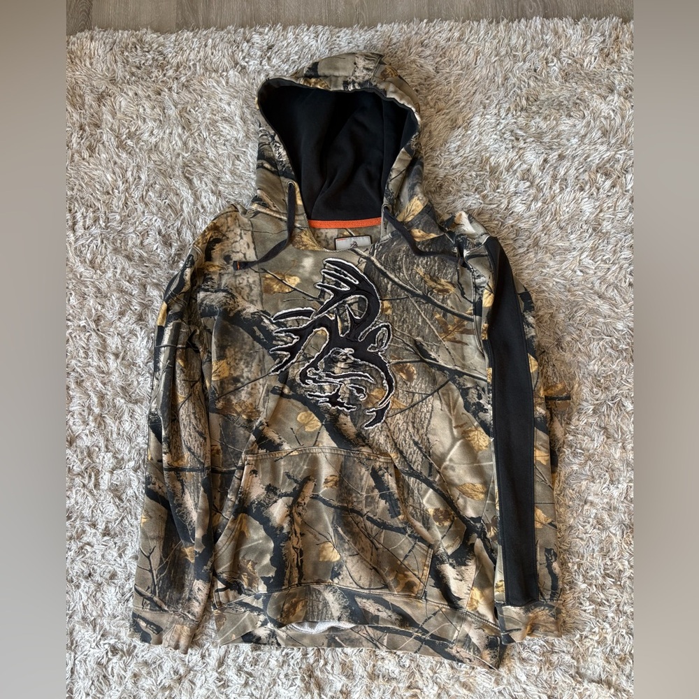 Legendary Whitetails Camouflage and Orange Hoodie